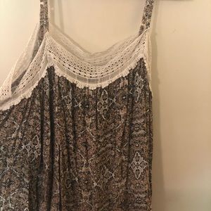 Cute spaghetti strap cold shoulder top